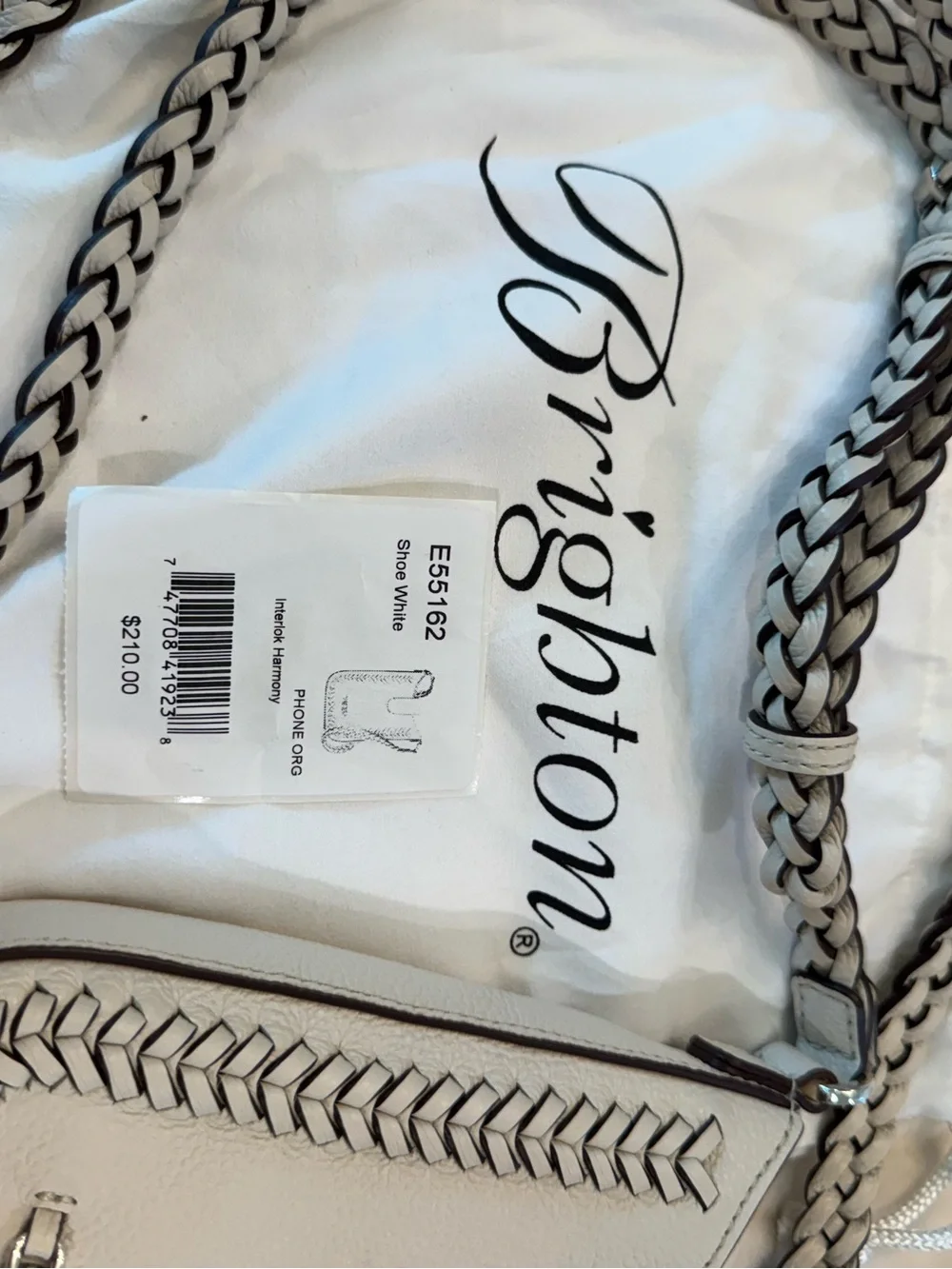 Brighton silver tab crossbody